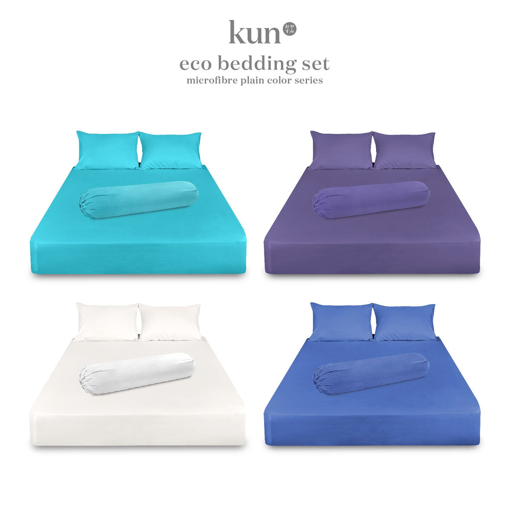[Kun Official] Tropical Color Series Super Single Fitted Bed Sheet Set