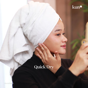 [Kun Official] Plain Color Hotel Series Natural Cotton Bath Towel