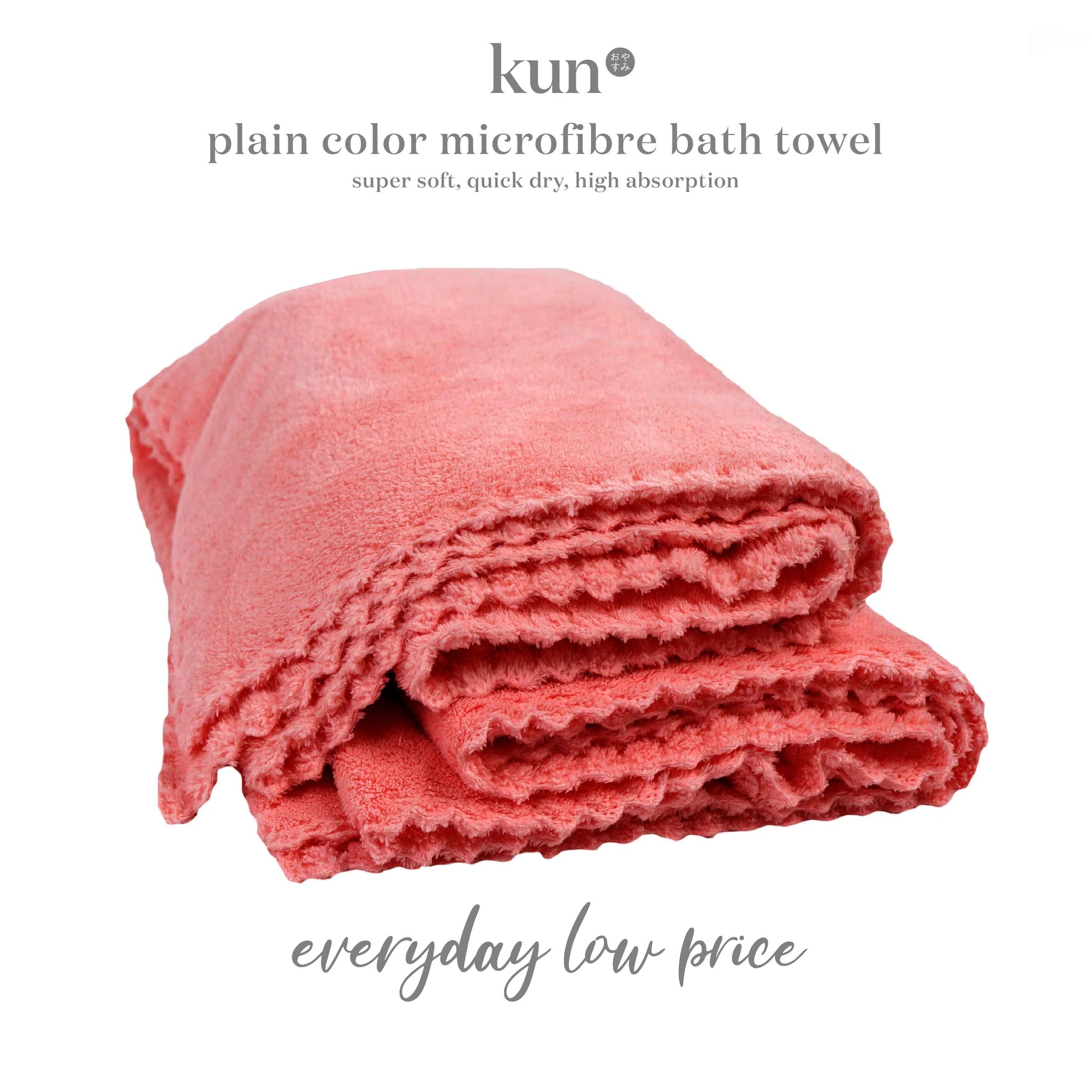 [Kun Official] MID-YEAR CLEARANCE MICROFIBER TOWEL (BATH TOWEL/FACE TOWEL)