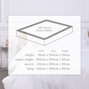 kun Morra Printed Series Premium Bed Linen; Pillowcase, Bolster Case, Fitted Bedsheet, Quilt Cover (Individual)