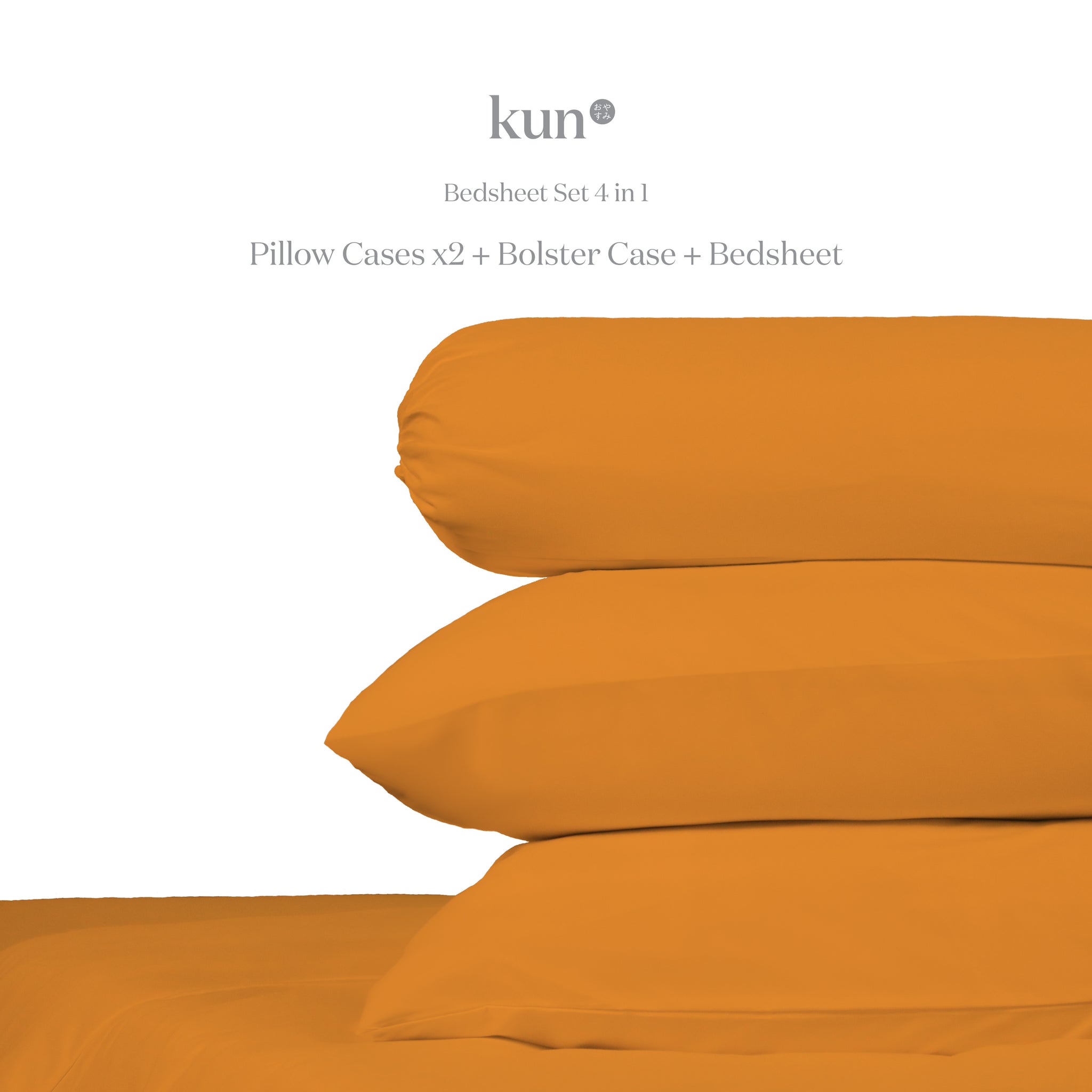 [Kun Official] Tropical Color Series King Fitted Bed Sheet Set - King Size