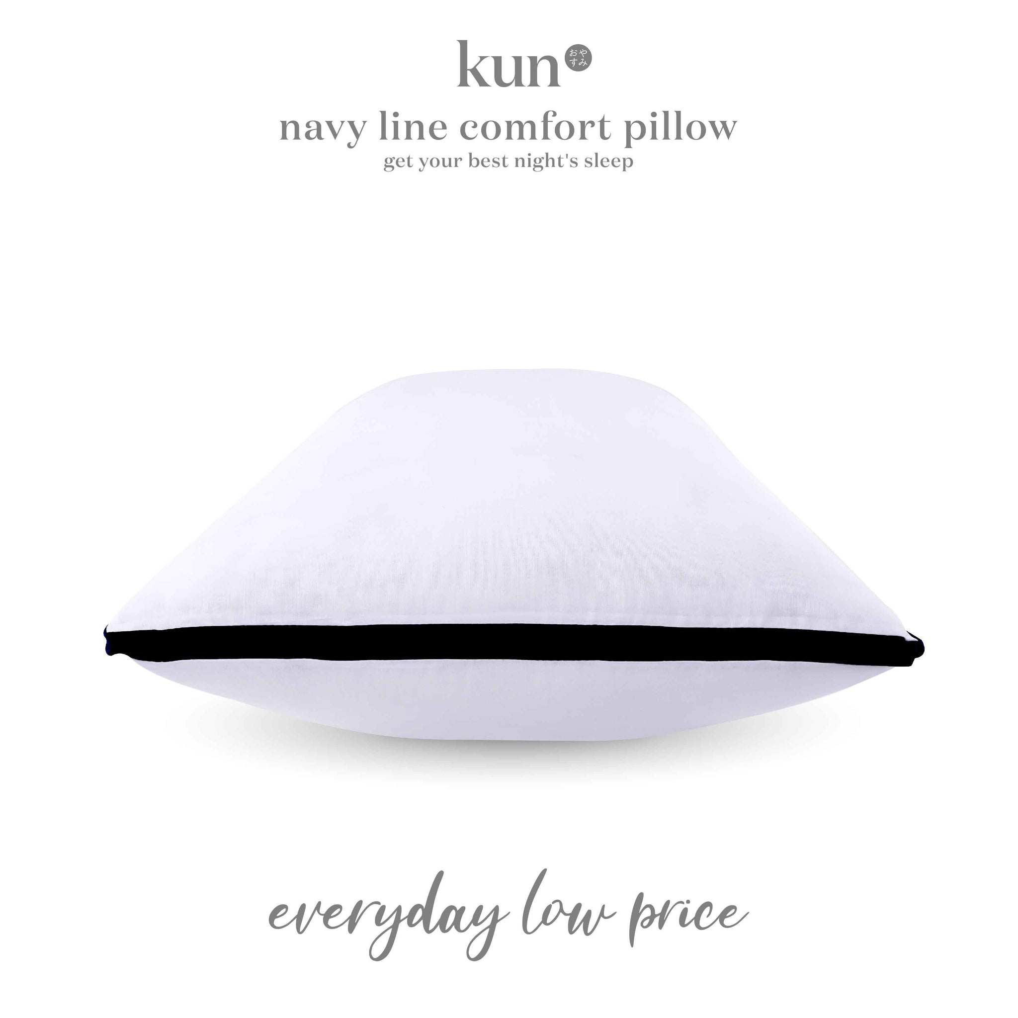 [Kun Official] Navy Line Pillow