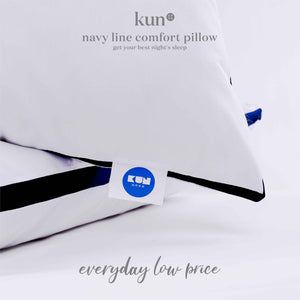 [Kun Official] Navy Line Pillow