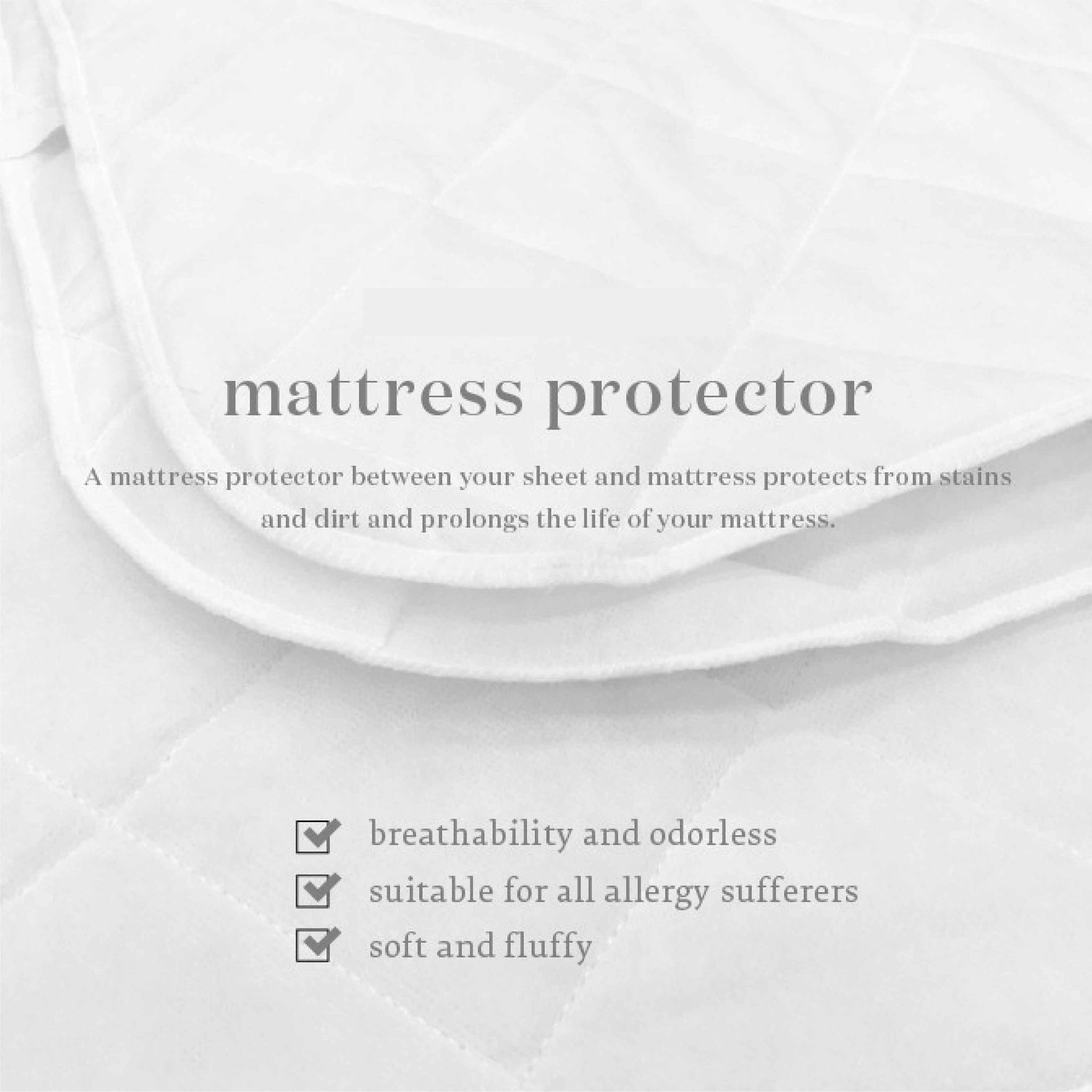 [Kun Official] Microfiber Mattress Protector