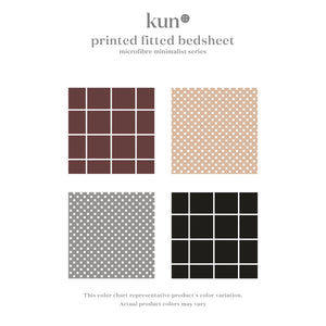 [Kun Official] Printed Design Series Fitted Bed Sheet