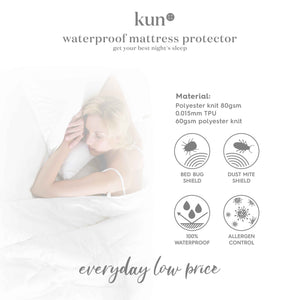 [Kun Official] Waterproof Mattress Protector