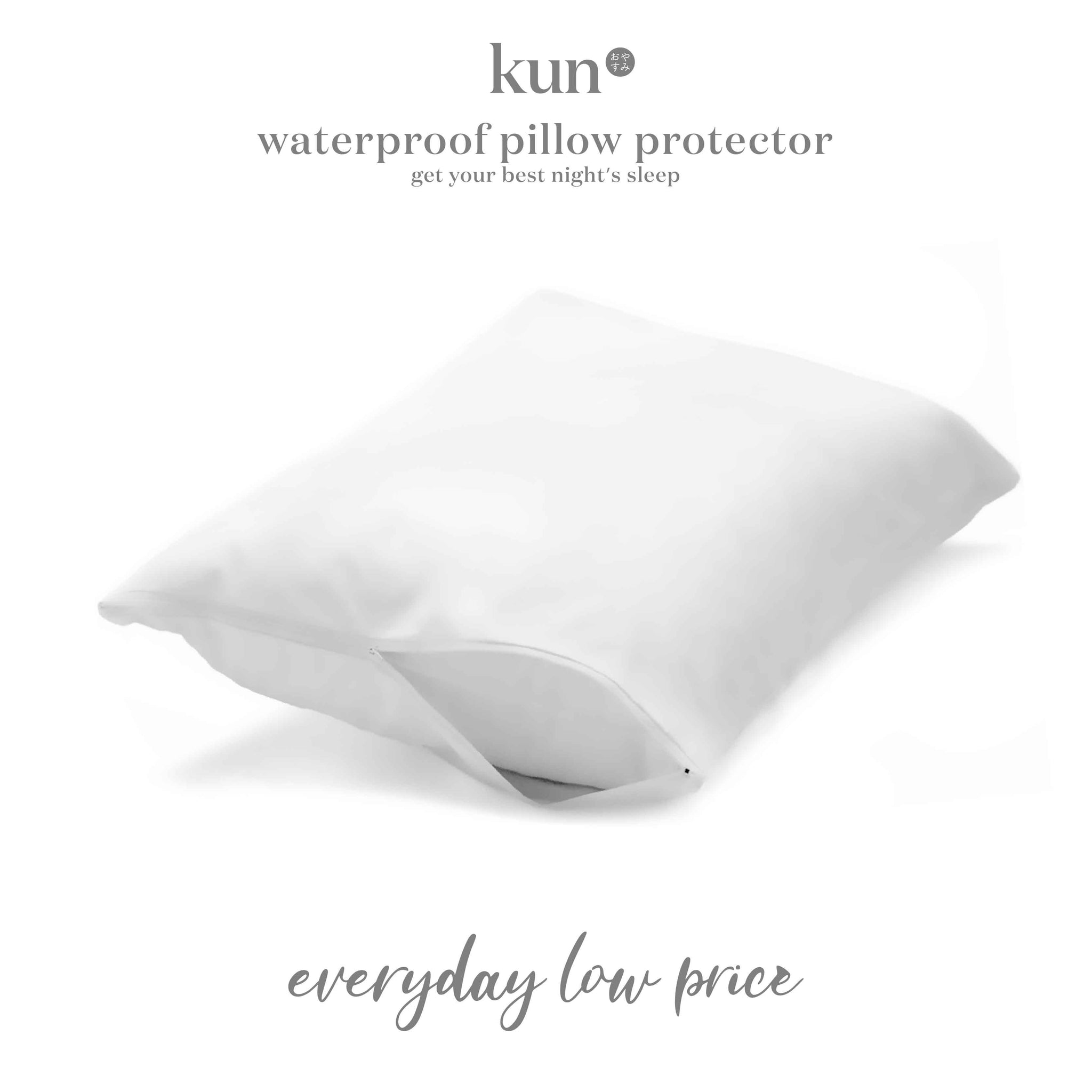 [Kun Official] Zipped Waterproof Pillow Protector