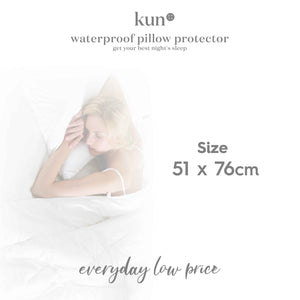 [Kun Official] Zipped Waterproof Pillow Protector