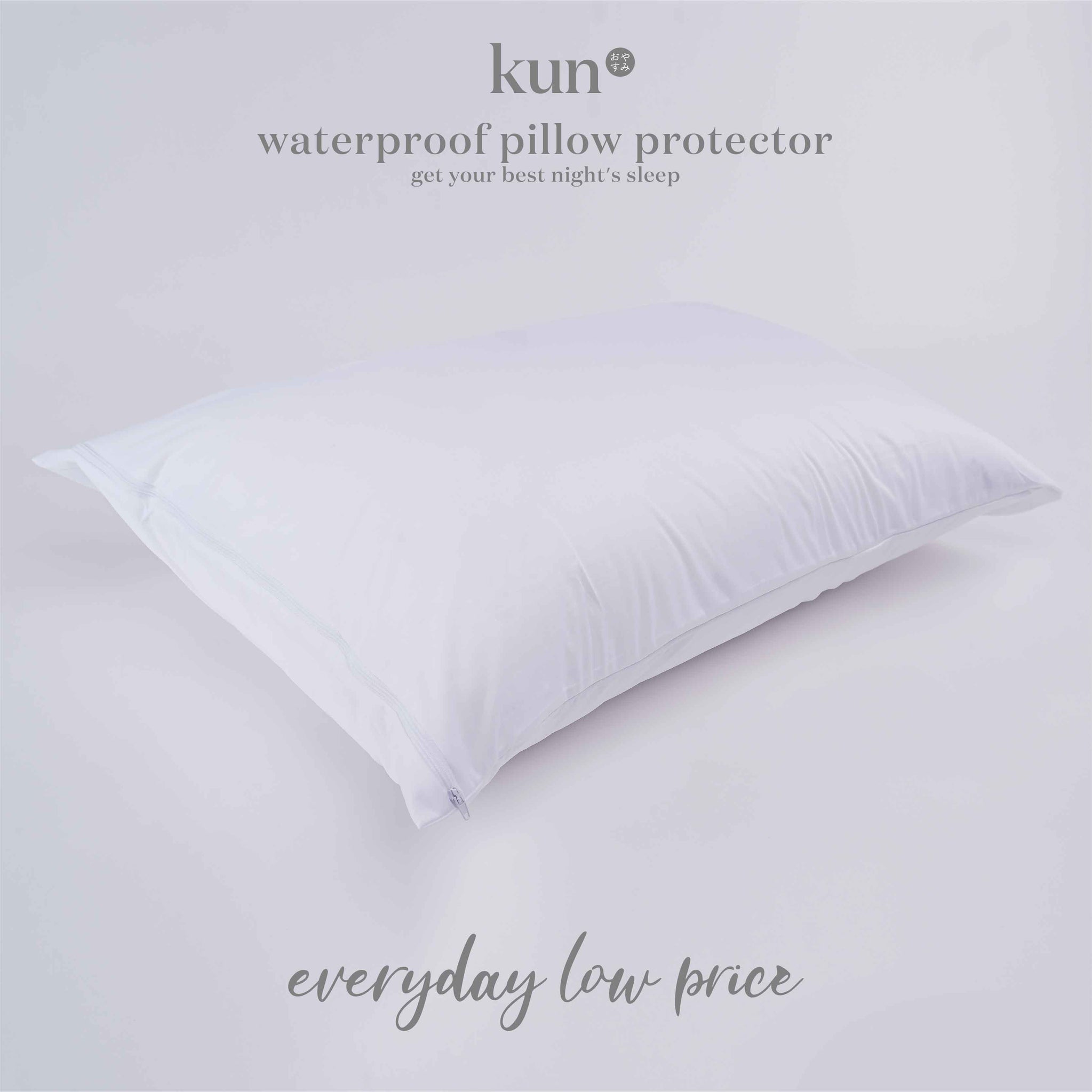 [Kun Official] Zipped Waterproof Pillow Protector