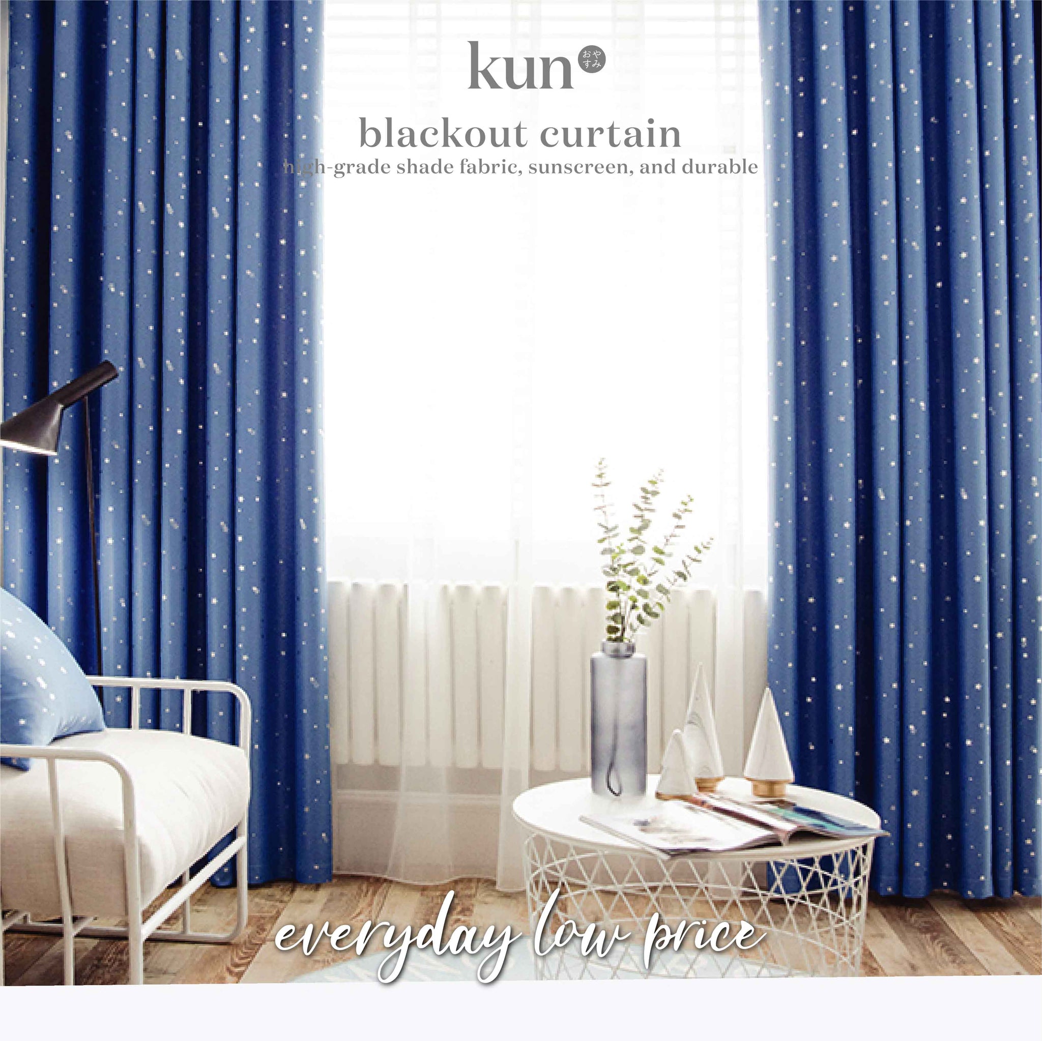 [Kun Official] Starry 85% Blackout Curtain