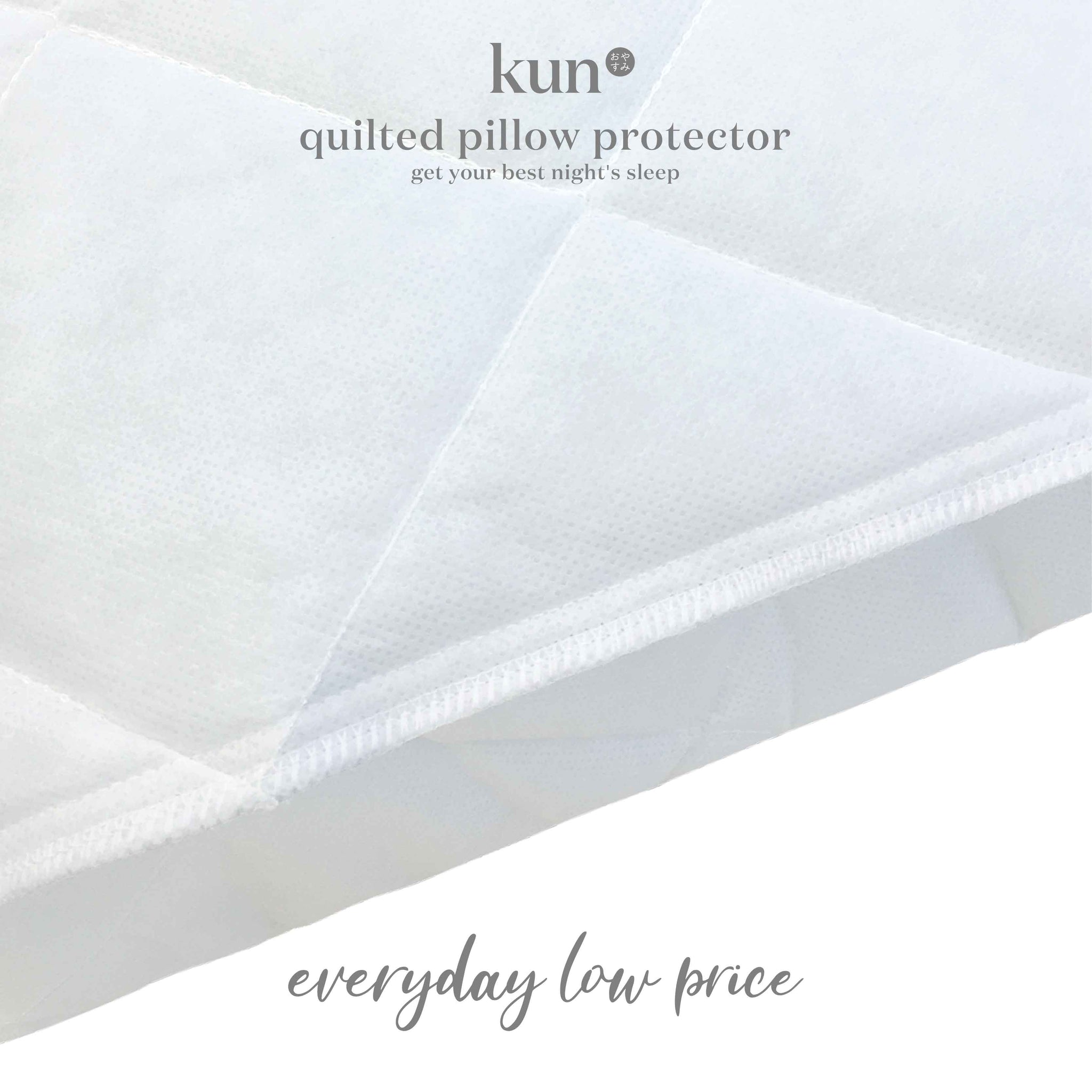 [Kun Official] Quilted Pillow Protector